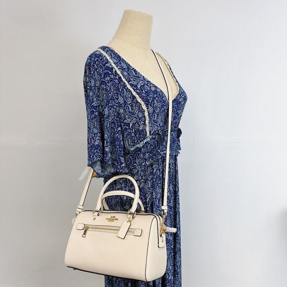 Coach F79946 Rowan Satchel IN CHALK - Picture 1 of 8